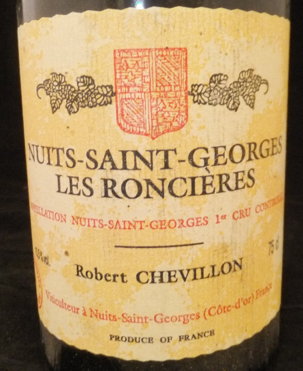 Nuits St Georges Les Perrières Robert Chevillon 1989 75cl x 9 and Nuits St Georges Les Roncières