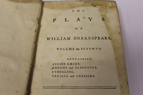 WILLIAM SHAKESPEARE "The Plays of William Shakespeare", a set of eight volumes, published London, - Image 36 of 41