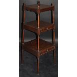 A Regency mahogany whatnot,