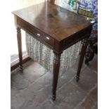 A 19th Century mahogany sewing table,