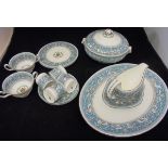 A Wedgwood "Florentine" pattern part dinner and coffee service to include lidded tureen,