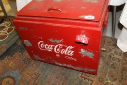 A reproduction Coca Cola coolbox*