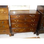 A late George III mahogany chest,