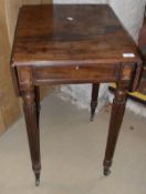 An early 19th Century mahogany drop leaf side table in the manner of GILLOWS,