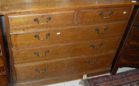 An early 20th Century Oak chest of drawers,
