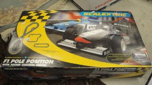 A Scalextric F1 Pole Position Race Game, boxed, a Tomica World Thomas and Friends set , boxed,