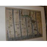 AFTER JOHN OGILBY "The continuation of the road from London to Bristol", strip map,