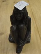AFTER R HOLLAND "Seated girl wearing hat", limited edition,