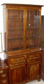 A late Regency mahogany secrétaire bookcase,