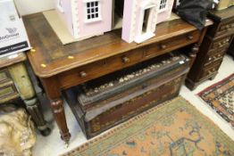WITHDRAWN - A Victorian mahogany writing table,