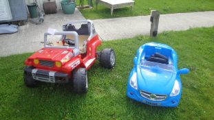 Two childs' toy cars one by PEG PEREGO