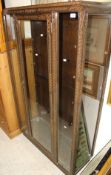 A Chinese style hardwood display cabinet