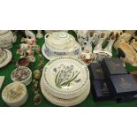 A collection of various decorative china wares including Portmeirion "Botanic Garden",