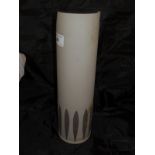 A Kelly Hoppen for Wedgwood cylindrical vase decorated with leaves to the bottom,