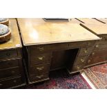 A 19th Century mahogany knee hole desk,