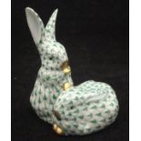 A Herend figure group of two rabbits (5226/VHV-14-B-94) CONDITION REPORTS Has