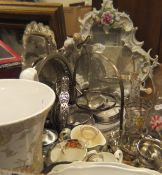 A box of various glassware, a box of various china ware and a box of various glass, china,