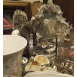 A box of various glassware, a box of various china ware and a box of various glass, china,