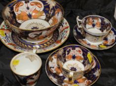 Two 19th Century Japan pattern china cup and saucers,