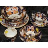 Two 19th Century Japan pattern china cup and saucers,