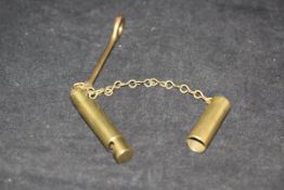 A 19th Century brass miniature periscope,