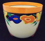 A Clarice Cliff Wilkinson Limited Fantasque bowl with floral decoration for Lawleys Regent Street