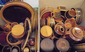 Two boxes of Hornsea "Bronte" dinner and tea wares