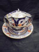 Two 19th Century Japan pattern china cup and saucers,