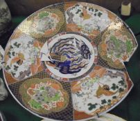 An Imari charger, Chinese polychrome decorated vase, fruit bowl and various other Oriental china,