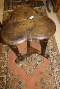 A 19th Century oak occasional table,