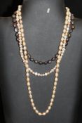 A freshwater cultured pearl necklace,