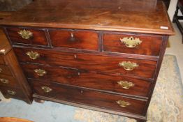 An early 19th Century mahogany chest of drawers,