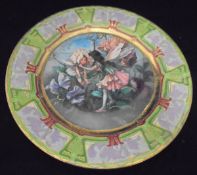 A modern Oriental charger decorated with two fairies