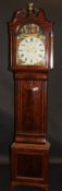 A 19th Century Scottish mahogany cased long case clock,