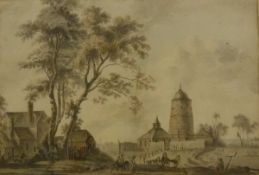ATTRIBUTED TO PAUL SANDBY RA (1725-1809) "The Old Mill, New River Head, Islington",