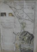 18TH CENTURY ENGLISH SCHOOL "A plan of the batteries erected before Gibraltar with the attacks made