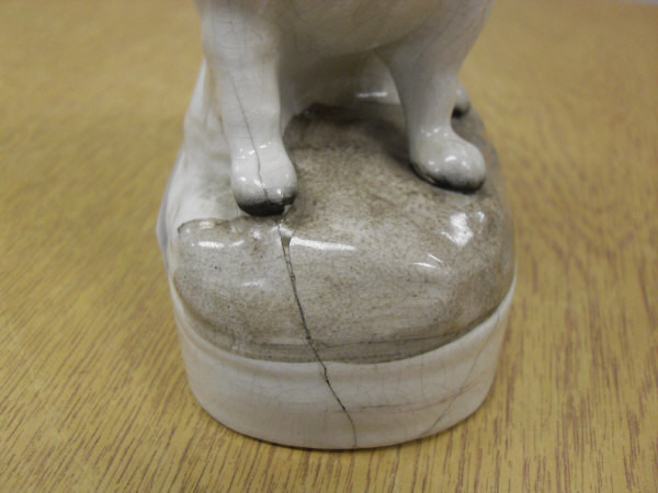 A Staffordshire flat back figure of a seated collie type dog with a cream coat, 15 cm high, - Image 3 of 16