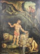 18TH CENTURY ITALIAN SCHOOL "Daniel in the den of lions,