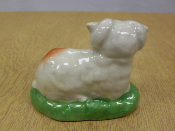 A Staffordshire flat back figure of a seated collie type dog with a cream coat, 15 cm high, - Image 10 of 16