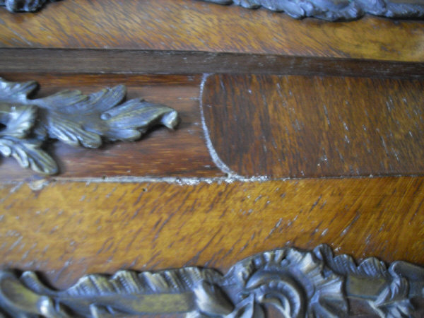 A 19th Century mahogany and inlaid Vitrine of shaped form with applied brass decoration, - Image 7 of 18