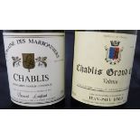 Domaine de Marronniers bottled by Bernard Legland of Prehy Chablis 1995, 75 cl x 12,