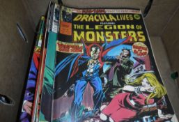 A collection of comics to include "Dracula Lives" No. 2 (Nov 2 1974) - No. 9 (Dec 21 1974), No.
