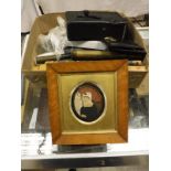 A box containing a Cine Kodak Model B camera No'd. 57982, a W Ottway & Co.