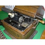 An oak cased "Edison Standard Phonograph" circa 1903 (no horn) CONDITION REPORTS