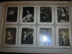 A circa 1900 cigarette card album containing a full set of cards,