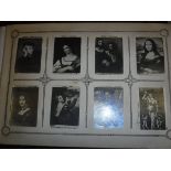 A circa 1900 cigarette card album containing a full set of cards,