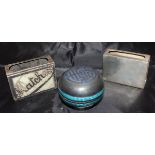 A Victorian silver matchbox holder inscribed "Matches",