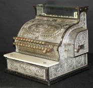 A National Series 346 cash register, chrome plated, circa 1910 (Serial No.