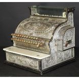 A National Series 346 cash register, chrome plated, circa 1910 (Serial No.