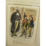 A collection of various legal and law related prints and various framed and glazed study of Lawyers